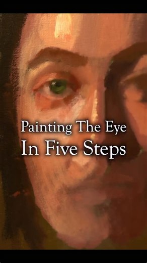 A simplified process of painting the inside of an eye in five steps whether it is green , brown or blue this is a great step by step guide. Via: @paolaportfolio 🖼️ Artwork: steps on painting an eye Art by @nic.thurman Remarks by: @artartluther #artworkanalysis #paolaluther Art lessons: @therealatelier | Paola Luther Art