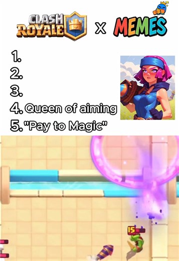 Top 5 Memes in Clash Royale🤣🔥 #clashroyale #clashroyal #clashroyalememes #supercell