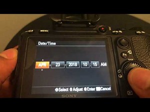 Sony A7riii and A7iii - SETTING TIME AND DATE - HOW TO