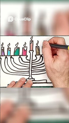 Draw a Menorah to Hanukkah oh Hanukkah??