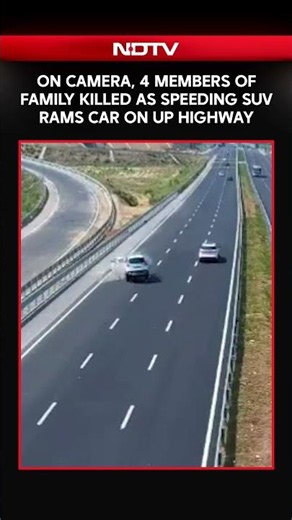 On Camera, 4 Members Of Family Killed As Speeding SUV Rams Car On UP Highway