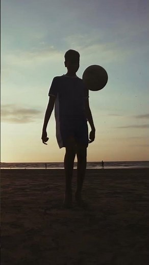 This beach football trick is actually insane #soccer #beach #viral