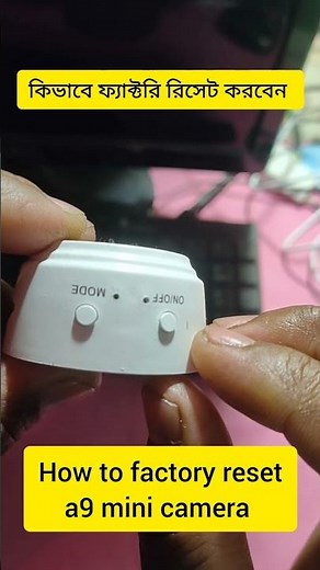 a9 ip camera । how to factory reset a9 mini camera । #shortsfeed #shorts #minicamera