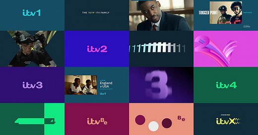ITV launches unified brand across family of channels, ahead of the launch of ITVX
