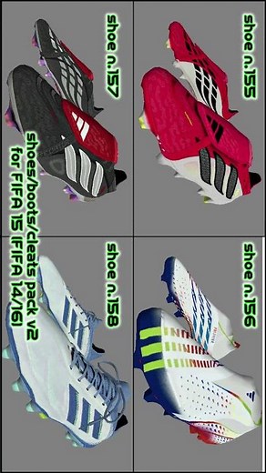 Download Shoes/Boots/Cleats Pack V2 for FIFA 15 (FIFA 14/16 Included)