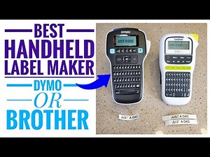 Best Hand Held Label Maker DYMO vs Brother P-Touch I LOVE DYMO LM160 Label Manager