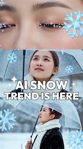 Wondershare Filmora Video Editor on Instagram: "First snow alert ❄️ Can you believe this isn’t filmed? Yep — fully made by AI! The trend started with simple pictures, and Filmora turns them into a cinematic winter movie with just a few prompts. No camera. No editing skills. Just pure snowy magic. 🤍 Ready to try it too? 💬 Comment ""snow"" and we’ll DM you the exact prompt + template to make your own winter masterpiece! #filmora15 #madewithfilmora #nanobanana #gemini #snow #meitu #veo3 #trending