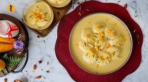 185K views · 4.5K reactions | Mango Rasmalai is this season's special delicacy made with the fusion of creamy goodness of Olper's Dairy cream. It's a must-try at home. #OlpersDairyCream #GoodnessBarhjaye #FoodFusion #HappyCookingToYou Written Recipe: https://bit.ly/3OCWBnV | Food Fusion | Facebook