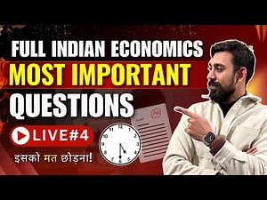 Full Indian Economic Development | Important Questions | Boards 2025