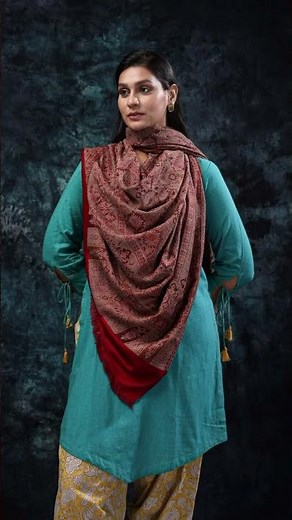 How to Style a Luxury Shawl | Elegant Kashmiri Shawl for Women by Stole and Soul