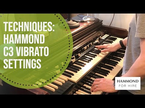 Understanding Hammond C3 vibrato settings