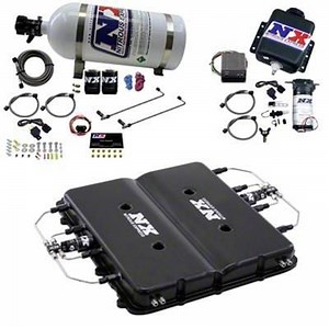 Nitrous Express Camaro Nitrous and Water Methanol System with Billet LT4 Supercharger Lid; 15 lb. Bottle 20939BMF-15 (17-24 Camaro ZL1) - Free Shipping