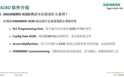 828D软件介绍1-SINUMERIK 828D调试软件包