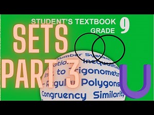 Ethiopian Grade 9 Mathematics-Unit 1-Further on Sets- Part 3 in Amharic (በአማርኛ)