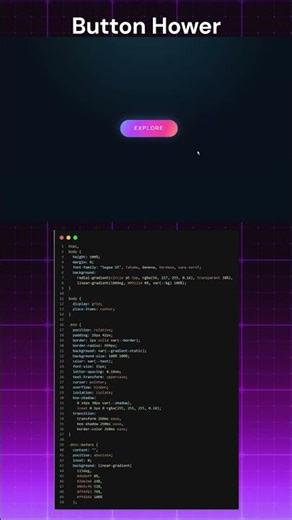 Create a button with a static gradient background. #coding #programming #python