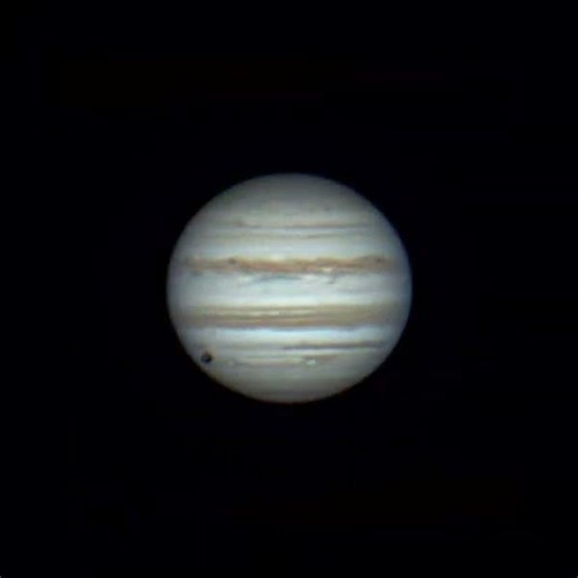 Transit of Callisto across the Jovian Disk on January 10, 2026.