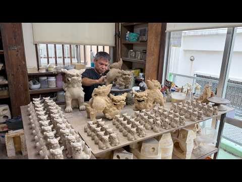 The Birth of Okinawa’s Legendary Guardian: 300-Year-Old Shisa Manufacturing Process
