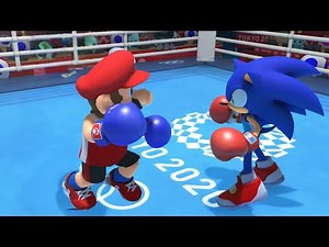 Boxing (Hard) Gameplay : Mario & Sonic At The Olympic Games Tokyo 2020 Mario ++++Sonic ( Switch )