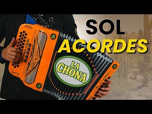 Tutorial La Chona, SOLO 2 POSTURAS! Acordes ó Acompañamiento, Fácil Acordeón de Sol