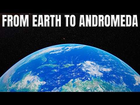 A Journey from Earth to Andromeda – Our Nearest Large Galaxy (4K)