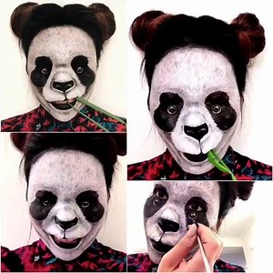 5.8K views · 16 reactions | This panda makeup is insane  | Dailymotion | Facebook