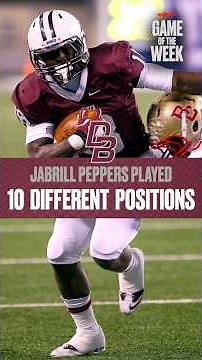 Jabrill Peppers did it all in high school 😲 #shorts