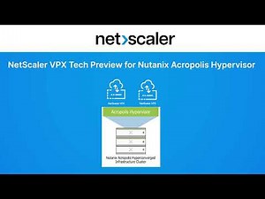 NetScaler VPX on Nutanix AHV