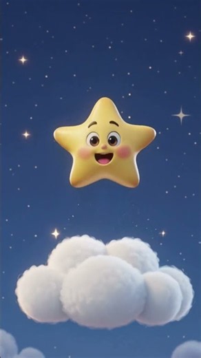 Twinkle Twinkle Little Star ⭐✨ | Cute Kids Song #shorts