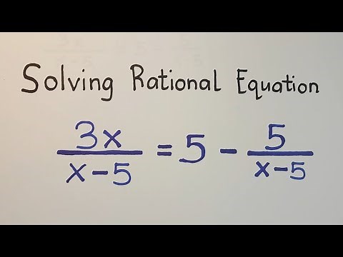 Solving Rational Equation with Whole Number - Part 2 - General Mathematics