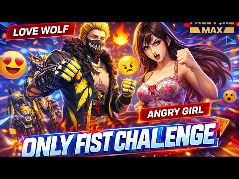😈 Only Fist Challenge in Lone Wolf 😱 | No Gun Challenge Free Fire