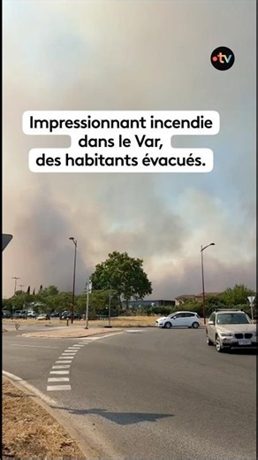 Important incendie à Taradeau (Var), des habitants évacués