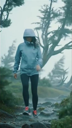 Heavy Rain on the Mountain ASMR Cinematic Walk