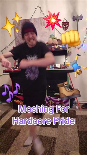 👊Moshing For Hardcore Pride🥾#mosh #hardcore #hxc #breakdown #moshing #metal #twostep #2step #funny
