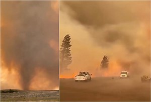 WATCH: Enormous fire tornado strikes California