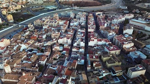 Spanish Town of Albox in the Almeria Hills