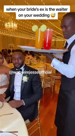 when your bride's ex is the waiter on your wedding 😅 #ugandaweddingvibes #newtiktokersupporters2025 #foryoupage❤️❤️
