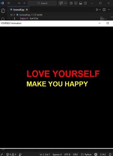 first things first #loveyourself #coding #motivation #loveislove #success #python #edit