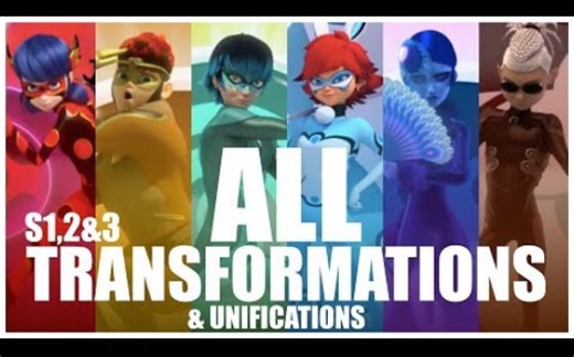 Miraculous Ladybug/瓢虫雷迪|从第一季至第三季| 所有版本变身合集