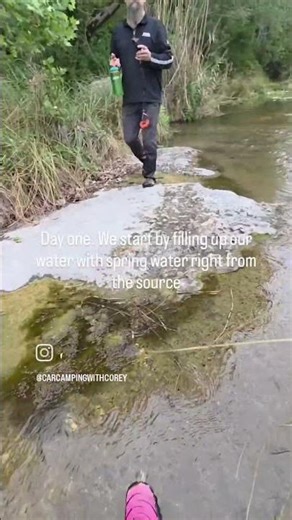 Day 1 of our 3 day kayak camping trip along the most pristine river in Texas. gather spring water