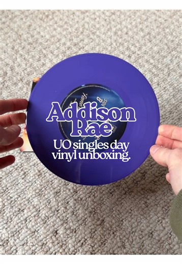 2/3 | Next up for the @Urban Outfitters singles day unboxings is Addison Rae with ‘Fame Is A Gun’ 💜 Like Rosé, I never bought Addison’s album as it didn’t appeal to me very much, however this song I love! So once again, this was an instant need when I saw it was part of the lineup! Did you get this one? @Addison #fyp #addisonrae #fameisagun #vinylunboxing #vinyltok
