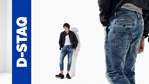 Discover the latest in 3D fit denim from G-Star RAW: The D-Staq. Crafted from authentic denim that combines denim street style with chino tailoring. Shop Online - https://bit.ly/2GNC5NG #Fabiani #GStarRAW | Fabiani.