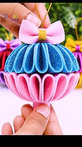 DIY Sparkling Christmas Balls ✨ Creative Tree Ornament Ideas ✨ Handmade Xmas Toys 🎄 #ornaments #christmas #christmasdecor #craft #DIY #handmade | Colors Paper