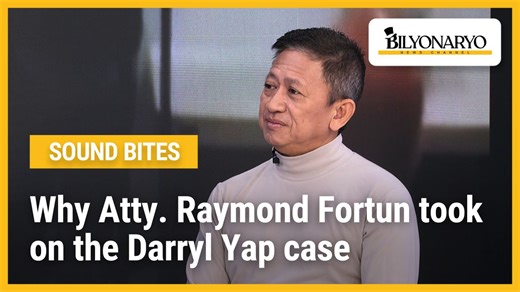 4.4K views · 34 reactions | On #AtTheForefront, Atty. Raymond Fortun shares why he took on the Darryl Yap case, emphasizing that lawyers have an obligation to provide legal assistance regardless of personal beliefs about a person's innocence or guilt. He explains that the law requires lawyers to offer help if they are able, ensuring that due process is followed and every individual is entitled to a lawyer of their choice. | Bilyonaryo News Channel | Facebook