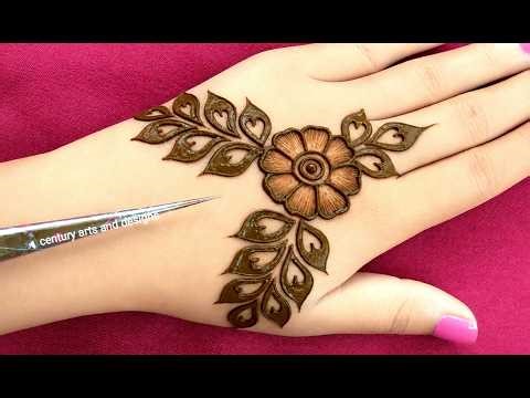 Very beautiful stylish back hand mehndi design | Easy & simple mehndi | Mehndi ka design | Mehandi