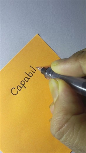 Write the word capability #shorts