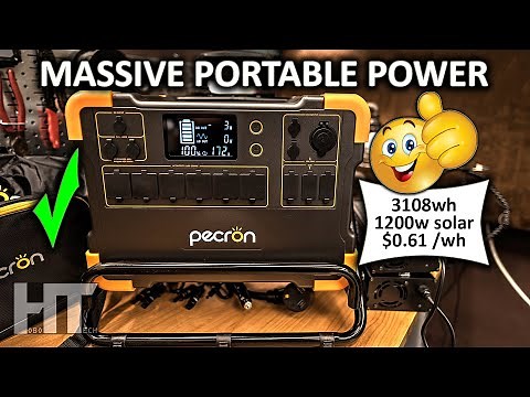 PECRON E3000 3108wh Ultra Portable 2000w Solar Battery Generator Review