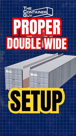 Build a Double Wide Container home Without Welding #shippingcontainermods #containerhome