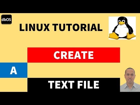 create Linux text file | create file in Linux