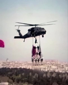 18K views · 180 reactions | Turkish Police 路‍♂️臘. Reminds me of the acrobatic group The Flying Wallendas  | HeliOps Magazine | Facebook