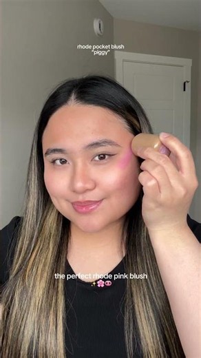 The perfect rhode pink blush ✨🌸🐽 #makeup #makeuptutorial #blush #rhode #rhodeskin